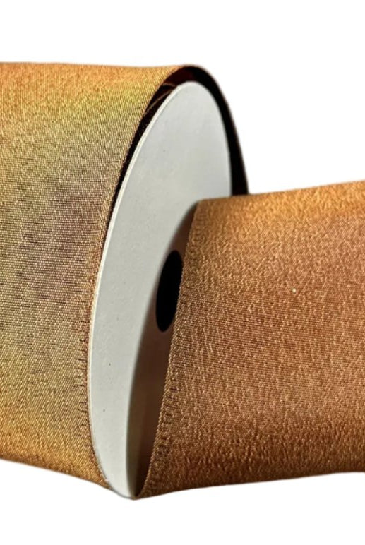 Shop For 2.5in Brown Metallic Satin Ribbon (10 Yards)