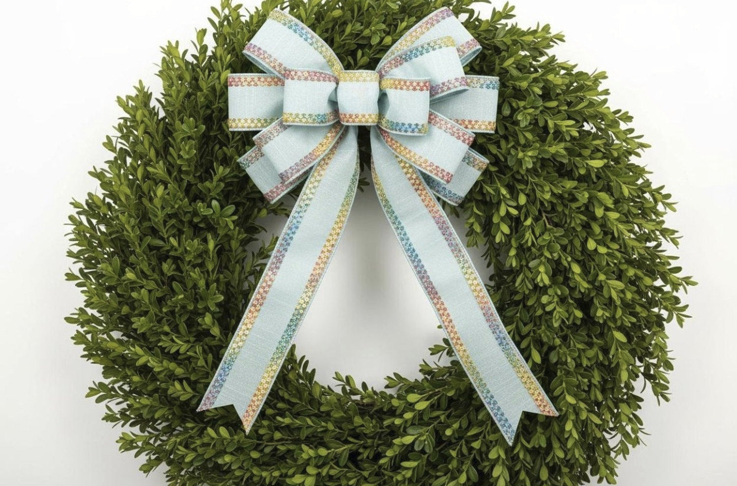 Shop For 2.5in Dupion Center Braid Ribbon: Light Blue (10 Yards)