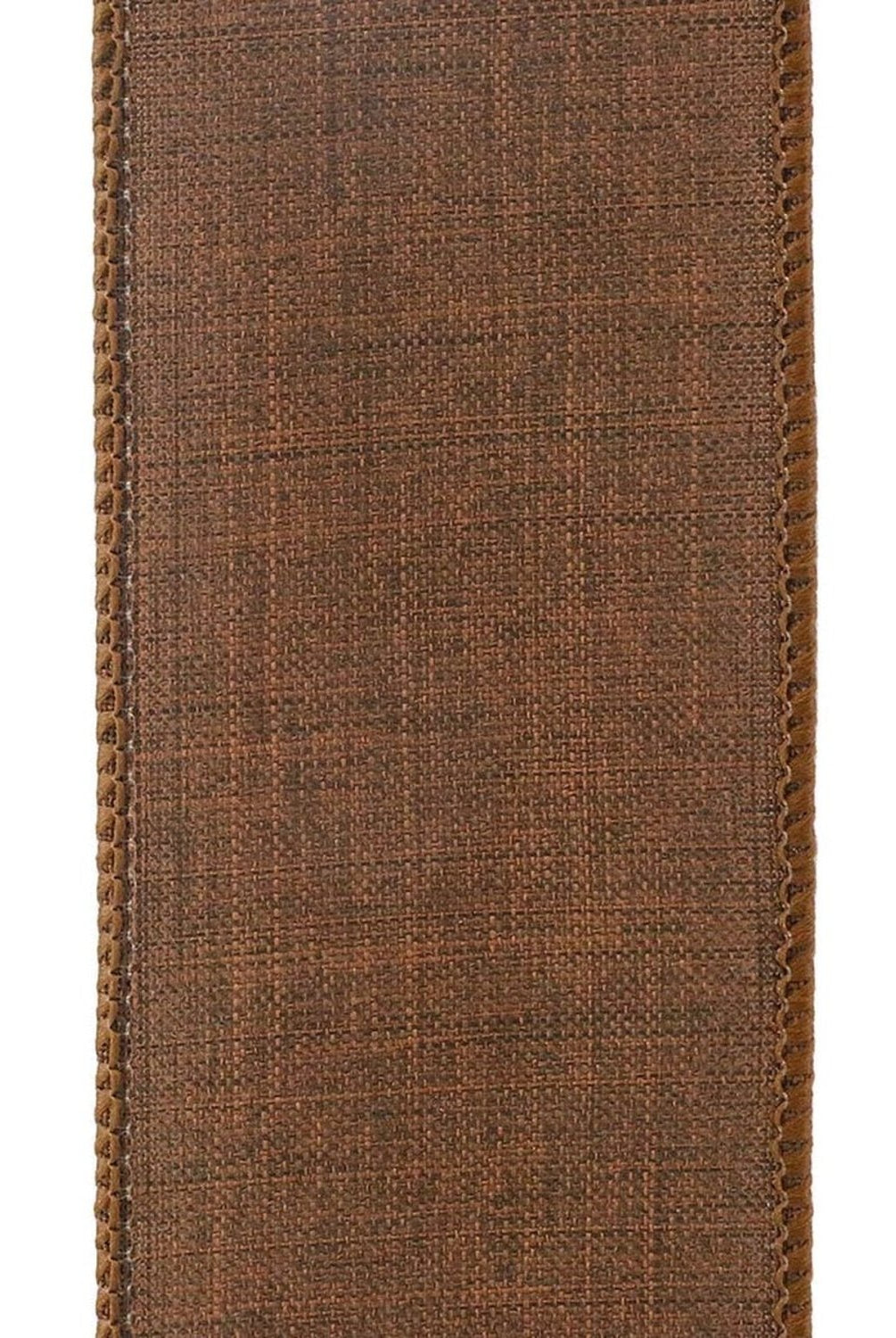 Shop For 2.5in Everyday Linen Ribbon: Chocolate Brown (10 Yards)