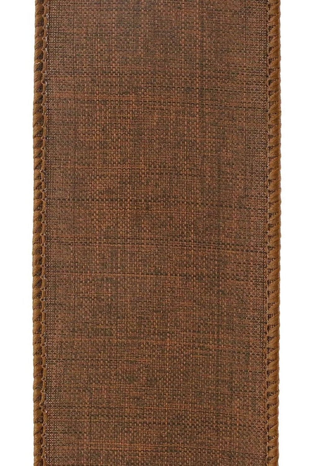 Shop For 2.5in Everyday Linen Ribbon: Chocolate Brown (10 Yards)