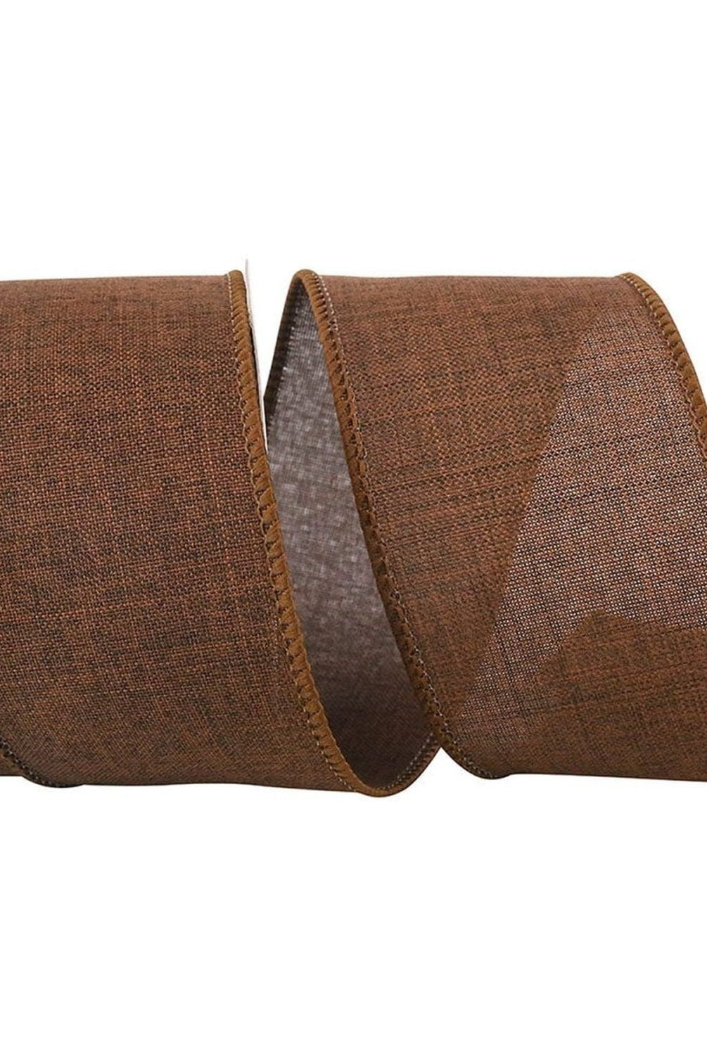 Shop For 2.5in Everyday Linen Ribbon: Chocolate Brown (10 Yards)