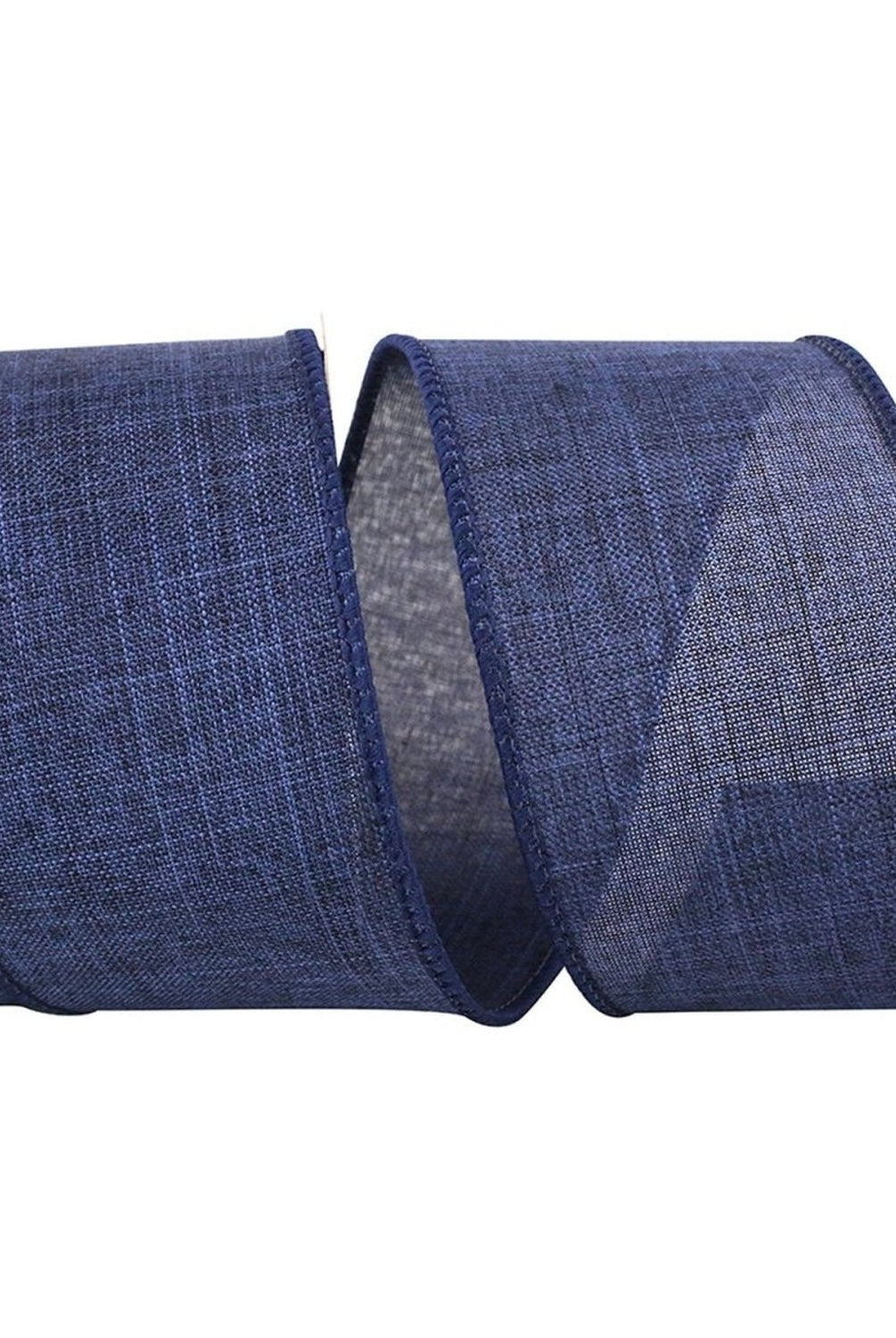 Shop For 2.5in Everyday Linen Ribbon: Denim Blue (10 Yards)