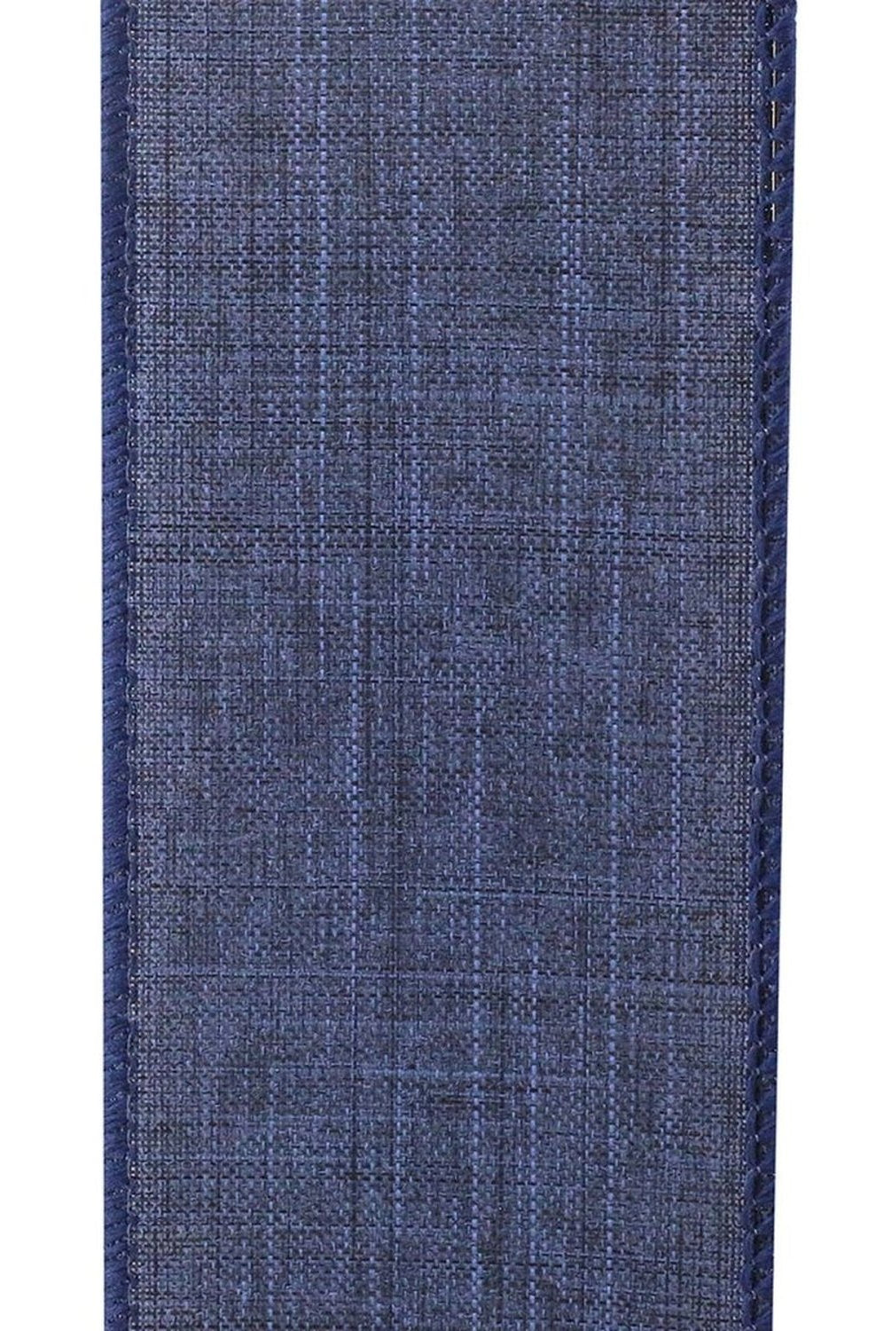 Shop For 2.5in Everyday Linen Ribbon: Denim Blue (10 Yards)