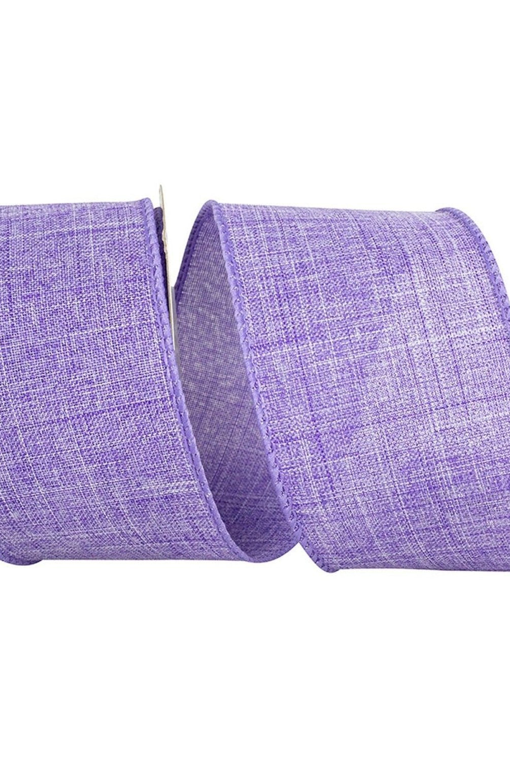 Shop For 2.5in Everyday Linen Ribbon: Purple (10 Yards)