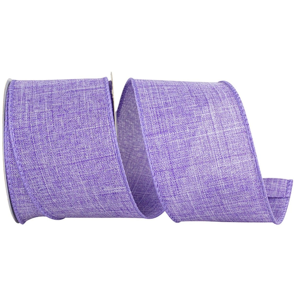Shop For 2.5in Everyday Linen Ribbon: Purple (10 Yards)