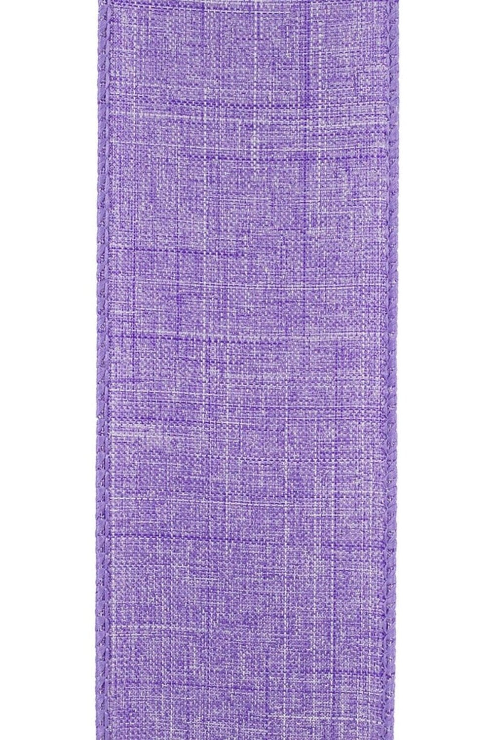 Shop For 2.5in Everyday Linen Ribbon: Purple (10 Yards)