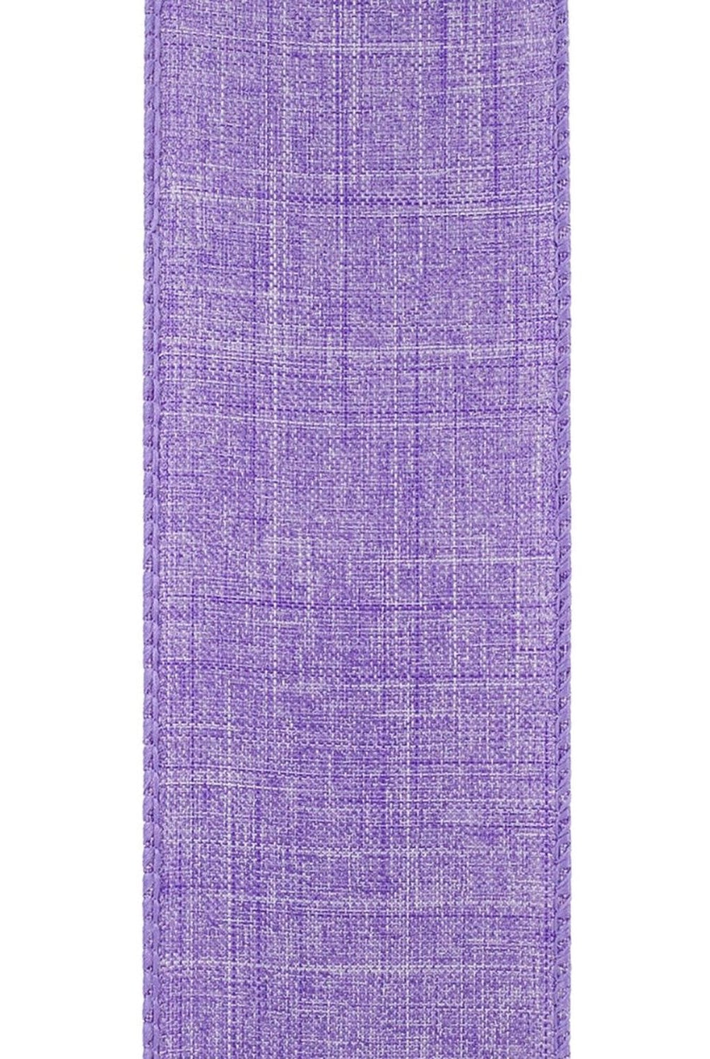 Shop For 2.5in Everyday Linen Ribbon: Purple (10 Yards)