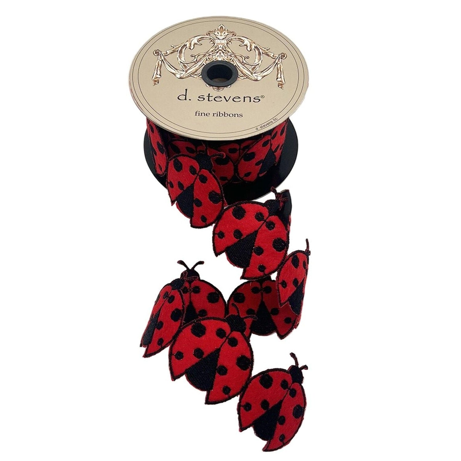 2.5in Felt Embroidery Lady Bug Garland (5 Yards)