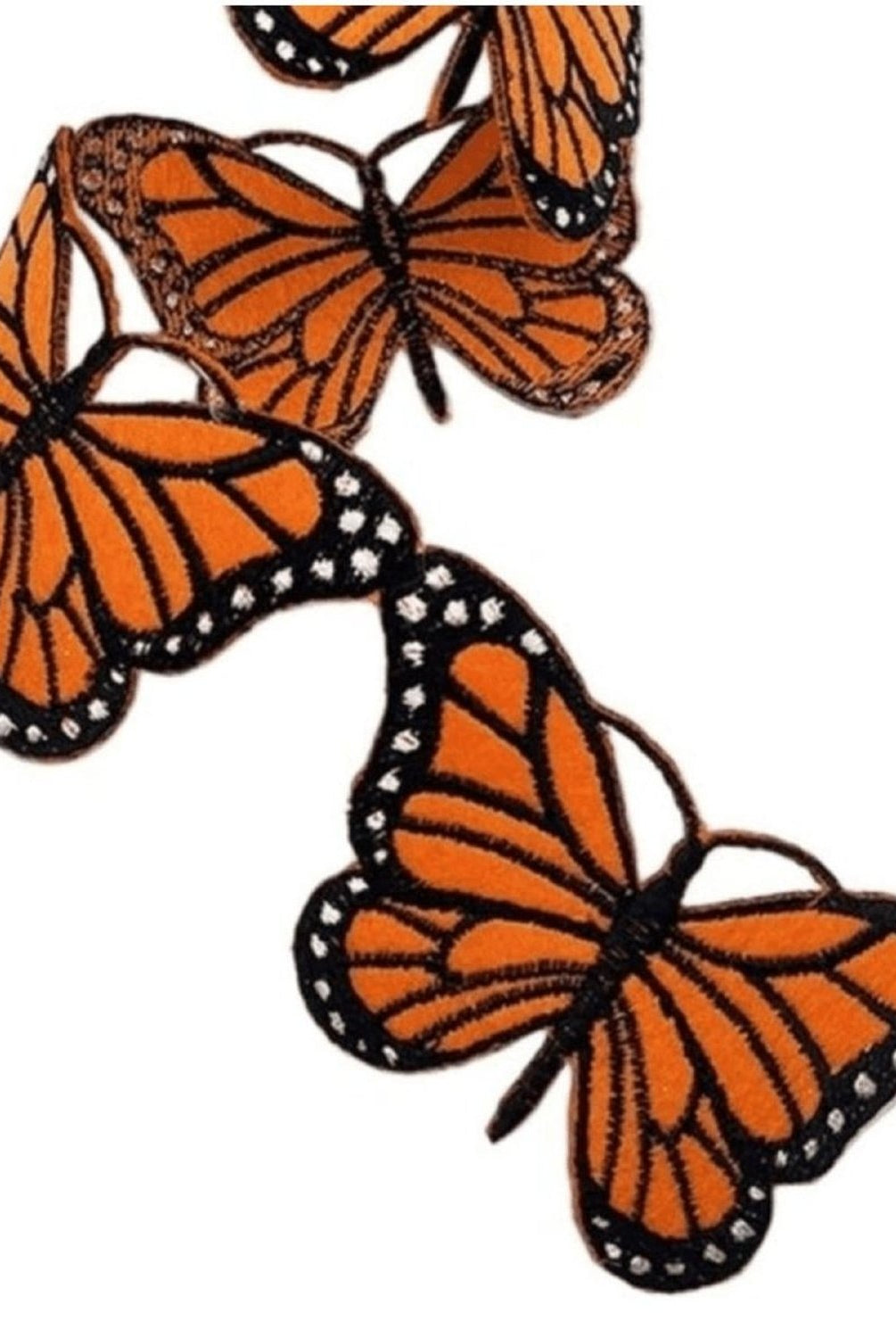 Shop For 2.5in Felt Embroidery Monarch Garland (5 Yards)