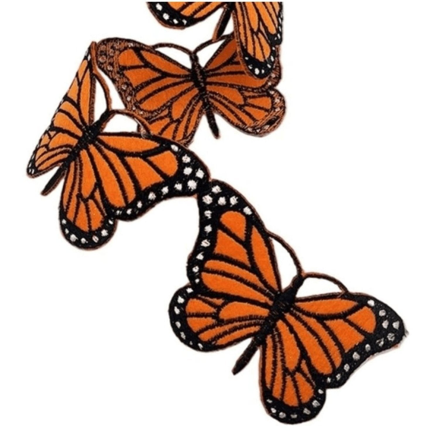 Shop For 2.5in Felt Embroidery Monarch Garland (5 Yards)