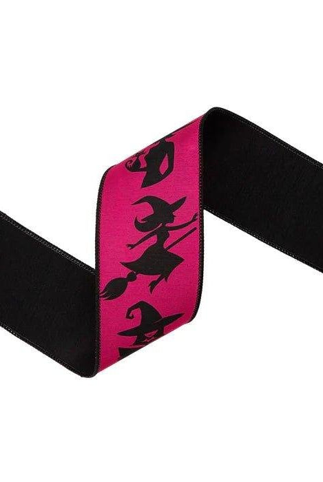Shop For 2.5in Halloween Witch Ribbon: Hot Pink (10 Yards)