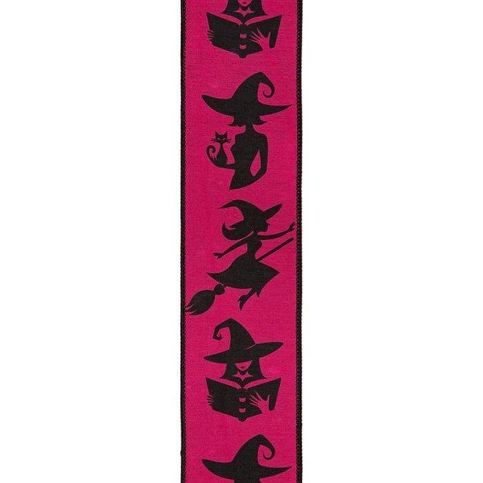 Shop For 2.5in Halloween Witch Ribbon: Hot Pink (10 Yards)