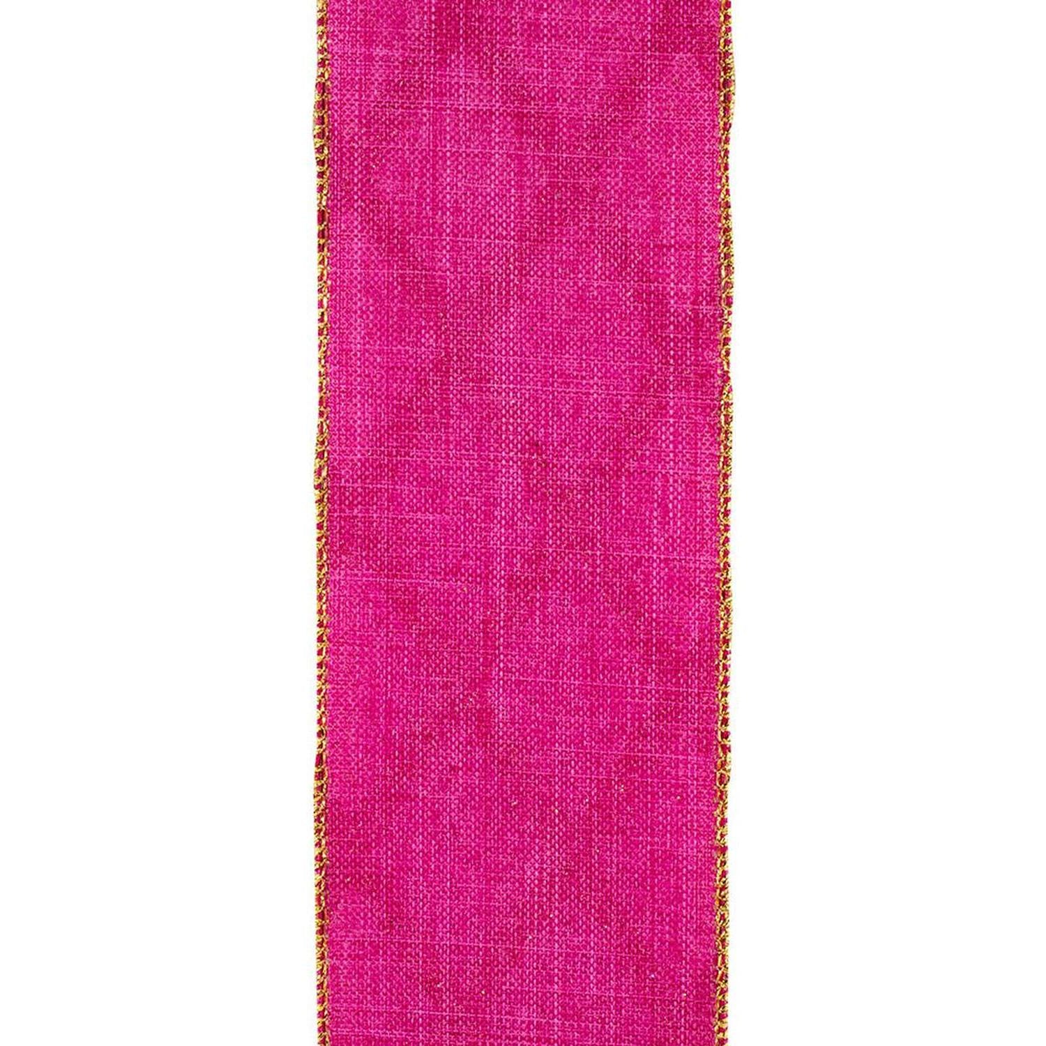 Shop For 2.5in Lattice Diamond Glitter Ribbon: Fuchsia