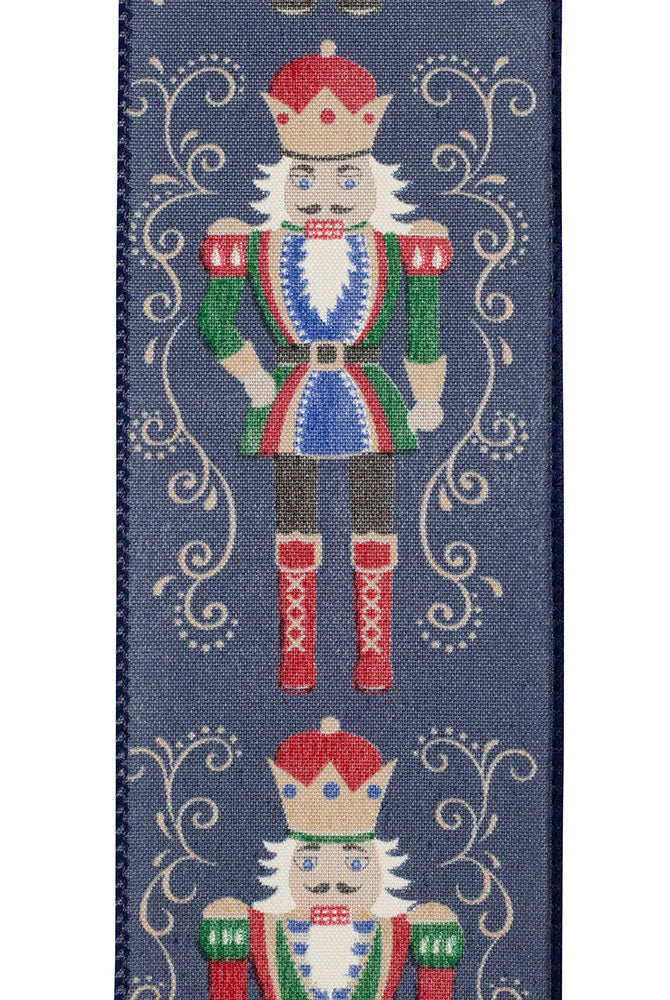 Shop For 2.5in Nutcracker Filigree Elegance Ribbon: Blue (10 Yards)