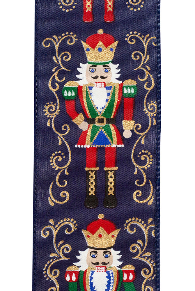 Shop For 2.5in Nutcracker Filigree Elegance Ribbon: Blue (10 Yards)