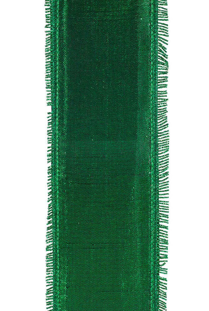 Shop For 2.5in Opulent Trim Fringe Velvet Ribbon: Red/Green (10 Yards)
