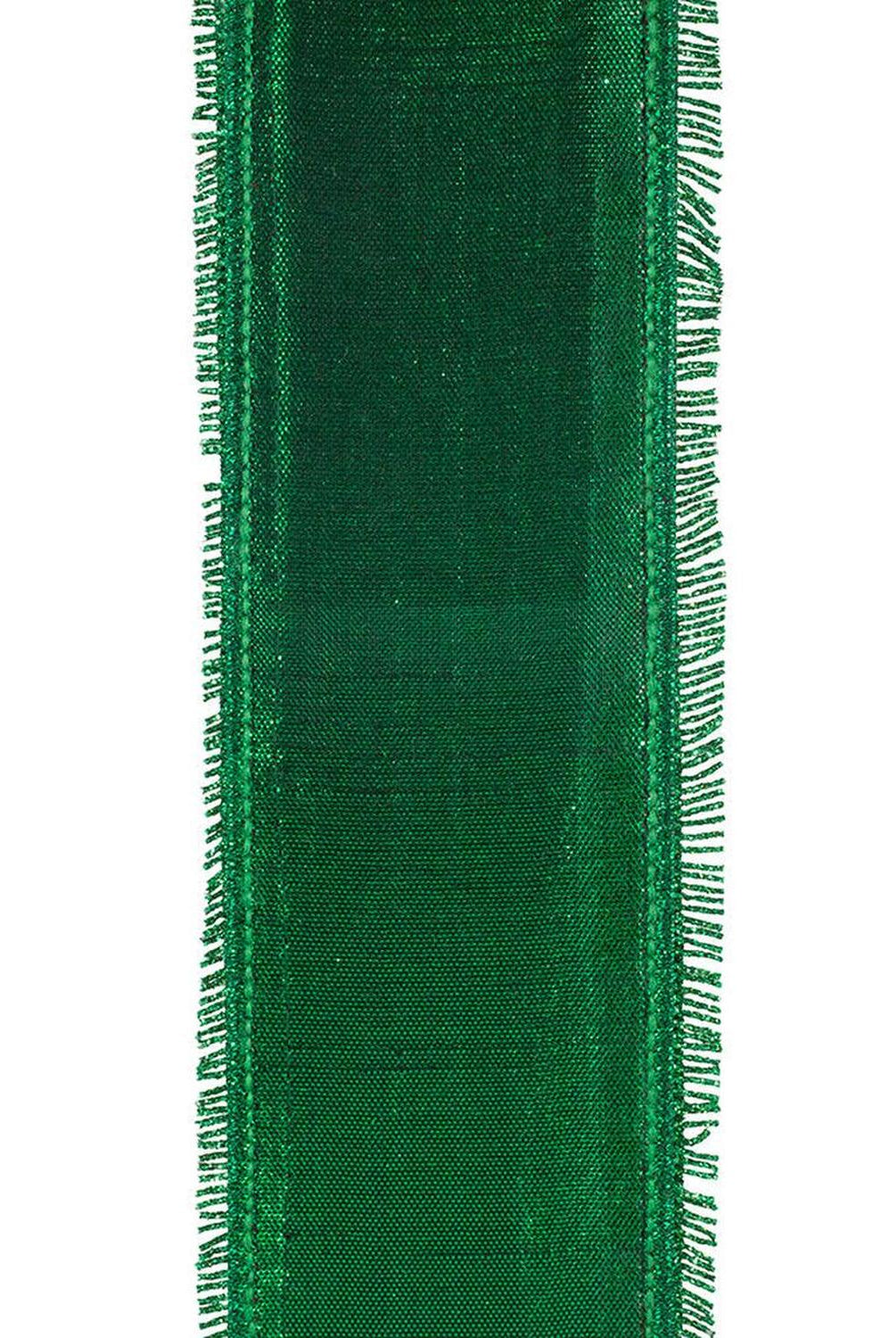 Shop For 2.5in Opulent Trim Fringe Velvet Ribbon: Red/Green (10 Yards)