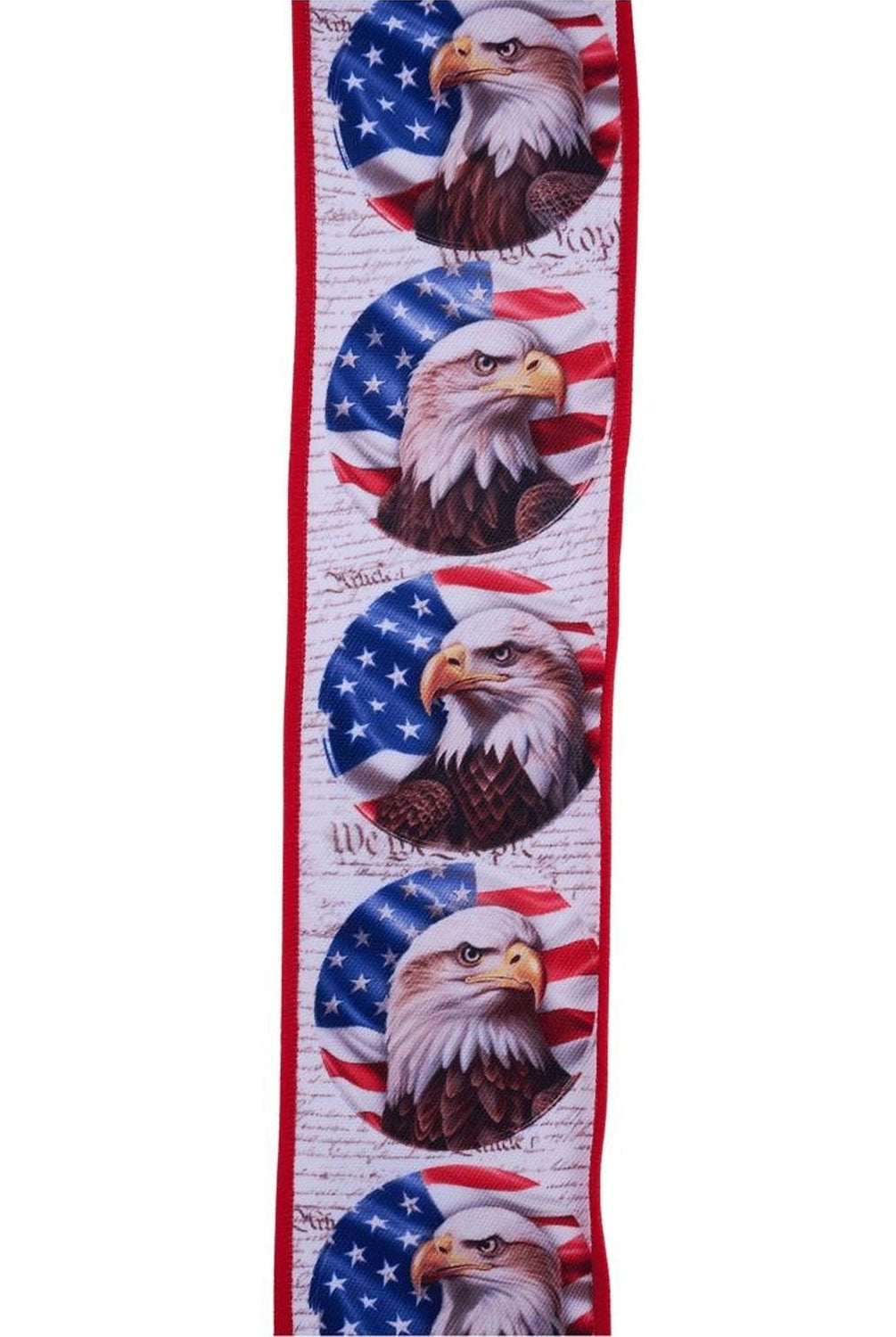 2.5in Patriotic Bald Eagle Ribbon (10 Yards)