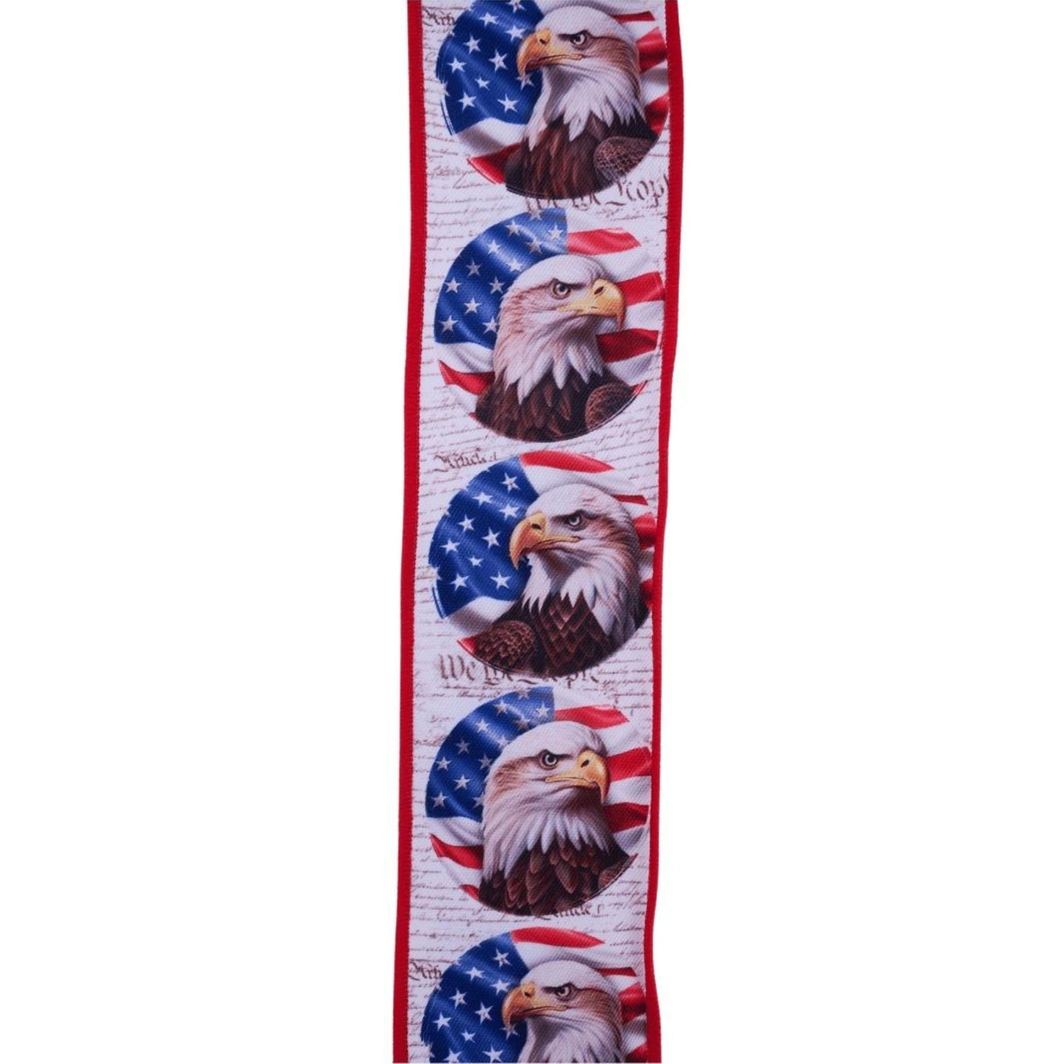 2.5in Patriotic Bald Eagle Ribbon (10 Yards)