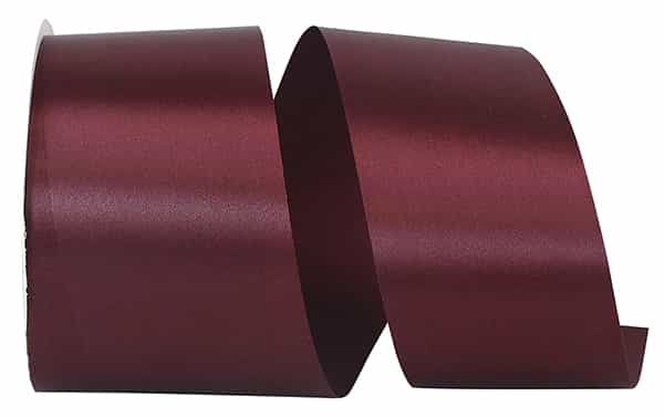 Shop For 2.5in Satin Allure Non - Wired Ribbon: Burgundy (50 Yards)