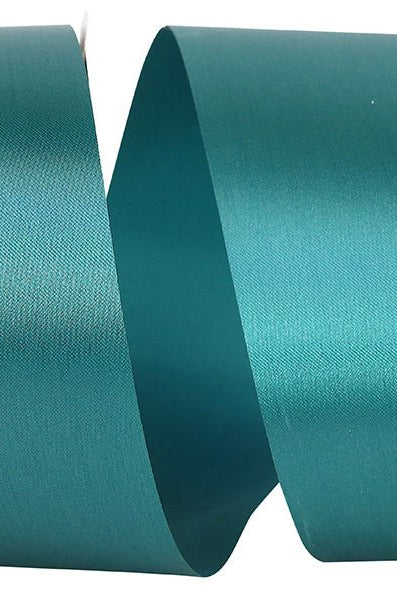 Shop For 2.5in Satin Allure Non - Wired Ribbon: Teal (50 Yards)