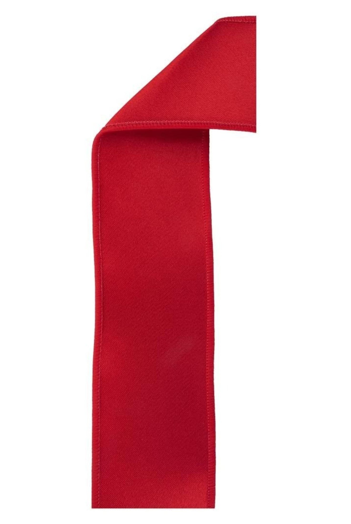 2.5in Satin Fused Ribbon: Red (10 Yards)