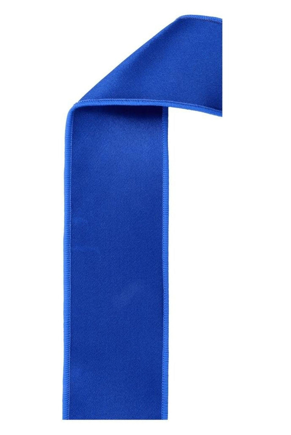 2.5in Satin Fused Ribbon: Royal Blue (10 Yards)