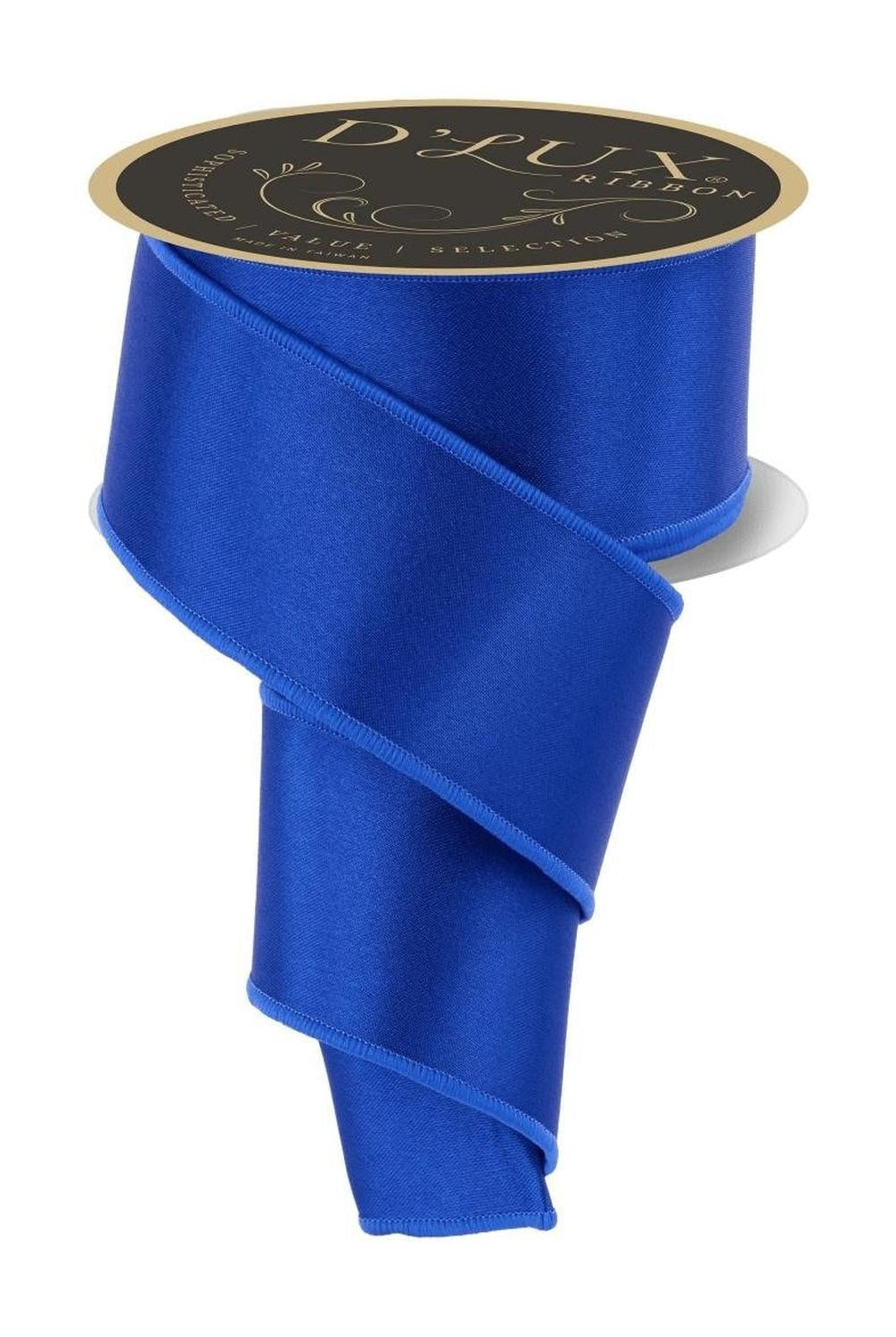 2.5in Satin Fused Ribbon: Royal Blue (10 Yards)