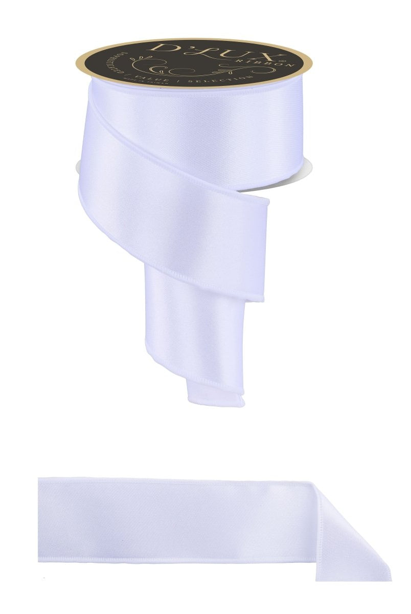 Shop For 2.5in Satin Fused Ribbon: White (10 Yards)