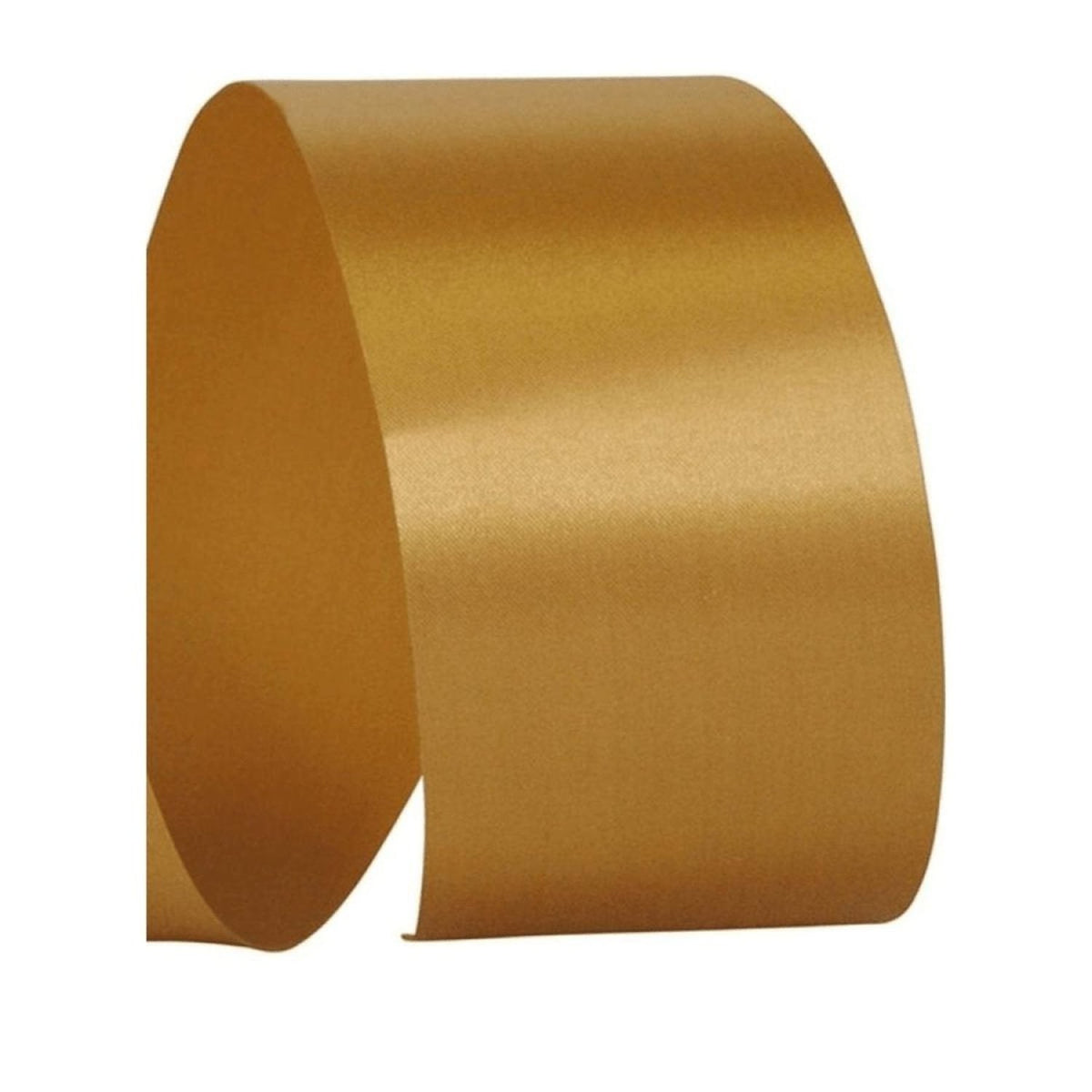 Shop For 2.5in Satin Supreme Non - Wired Ribbon: Antique Gold (50 Yards)