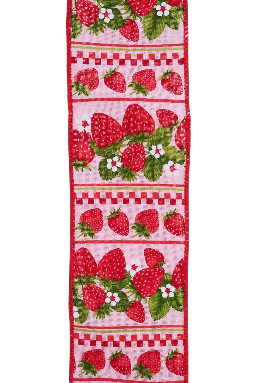 Shop For 2.5in Strawberries Ribbon: Pink (10 Yards)