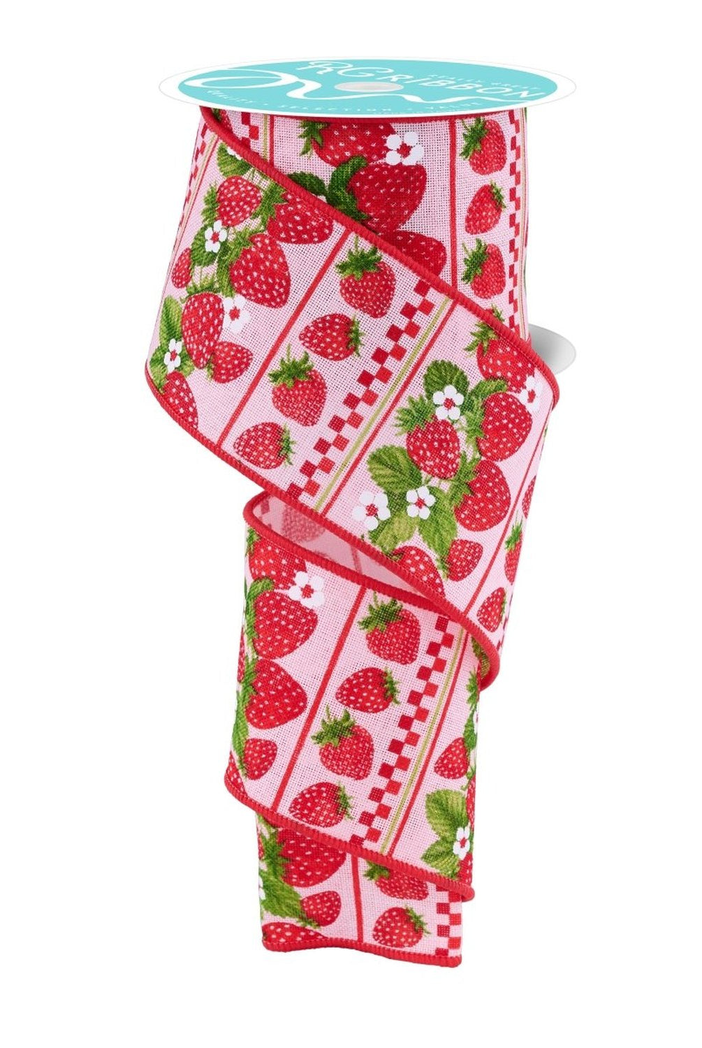 Shop For 2.5in Strawberries Ribbon: Pink (10 Yards)