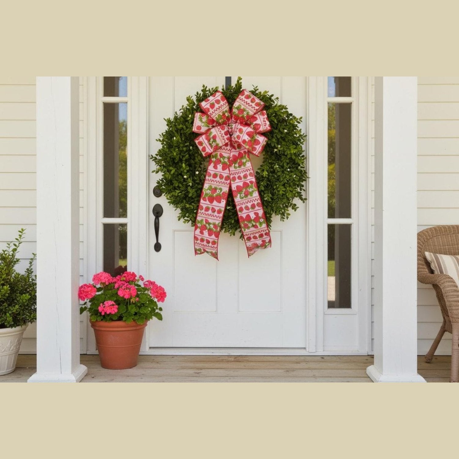 Shop For 2.5in Strawberries Ribbon: Pink (10 Yards)