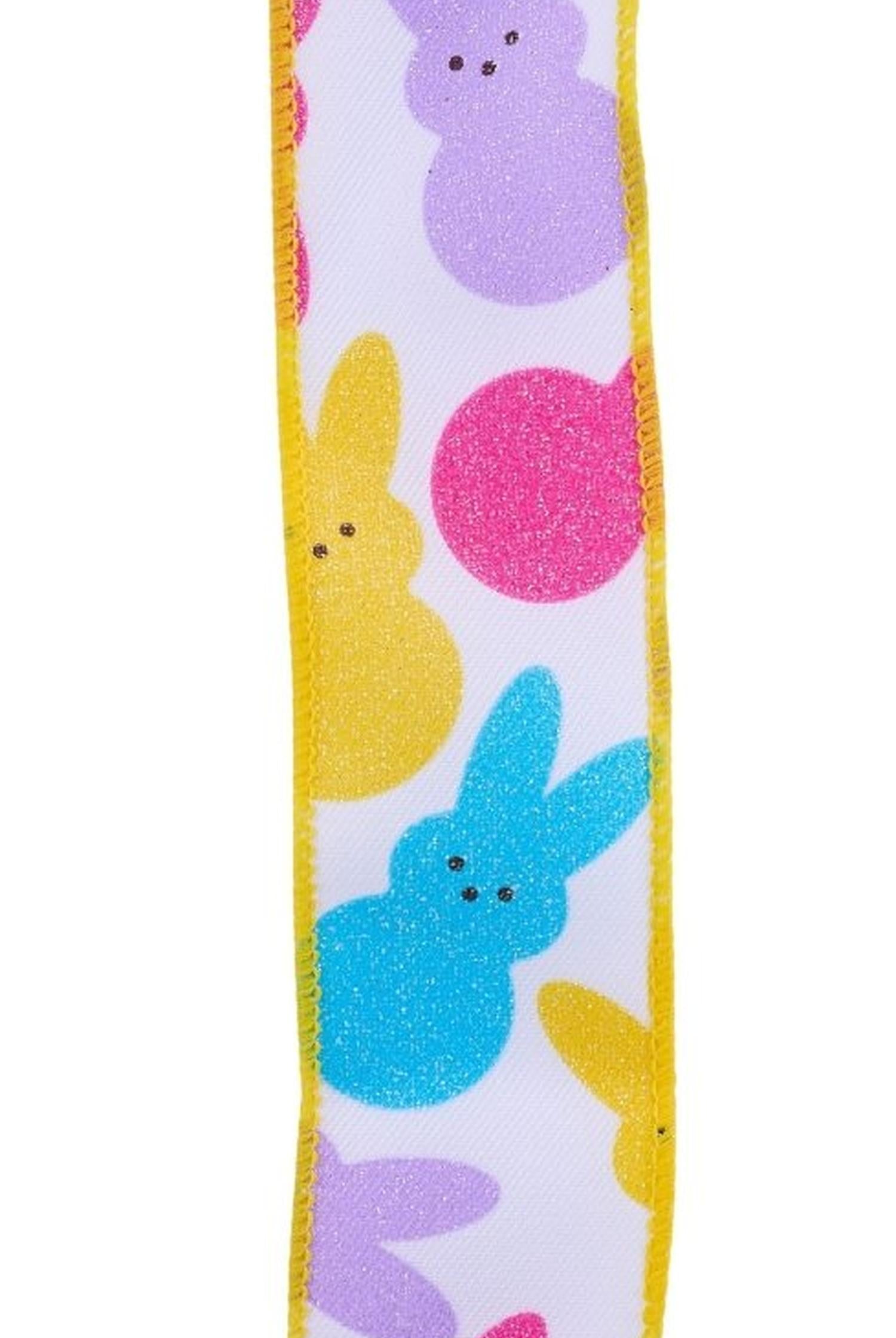 2.5in Sugar Bunnies Ribbon: White (10 Yard)