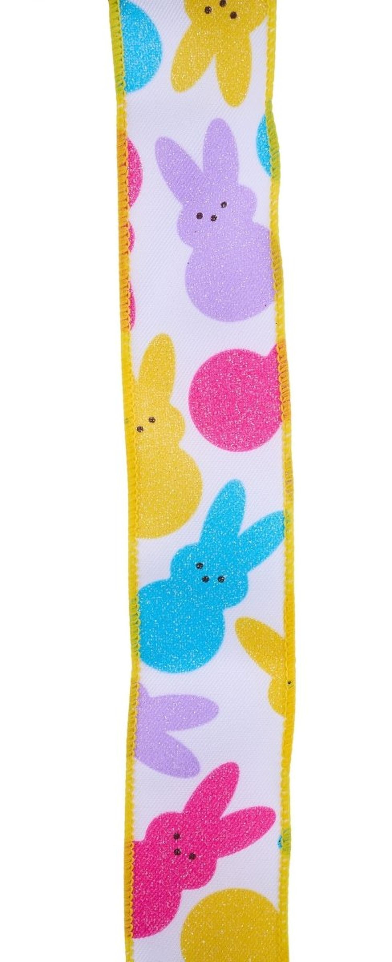 2.5in Sugar Bunnies Ribbon: White (10 Yard)