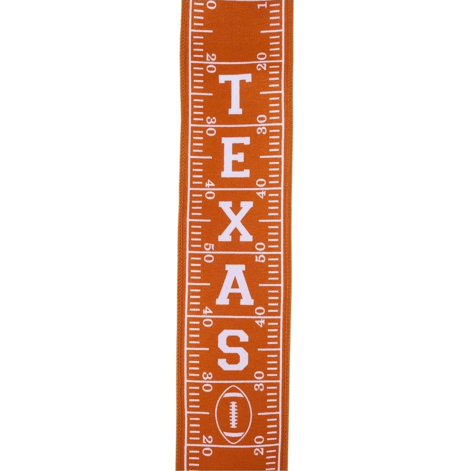 2.5in Texas Football Field Ribbon: Burnt Orange (10 Yards)