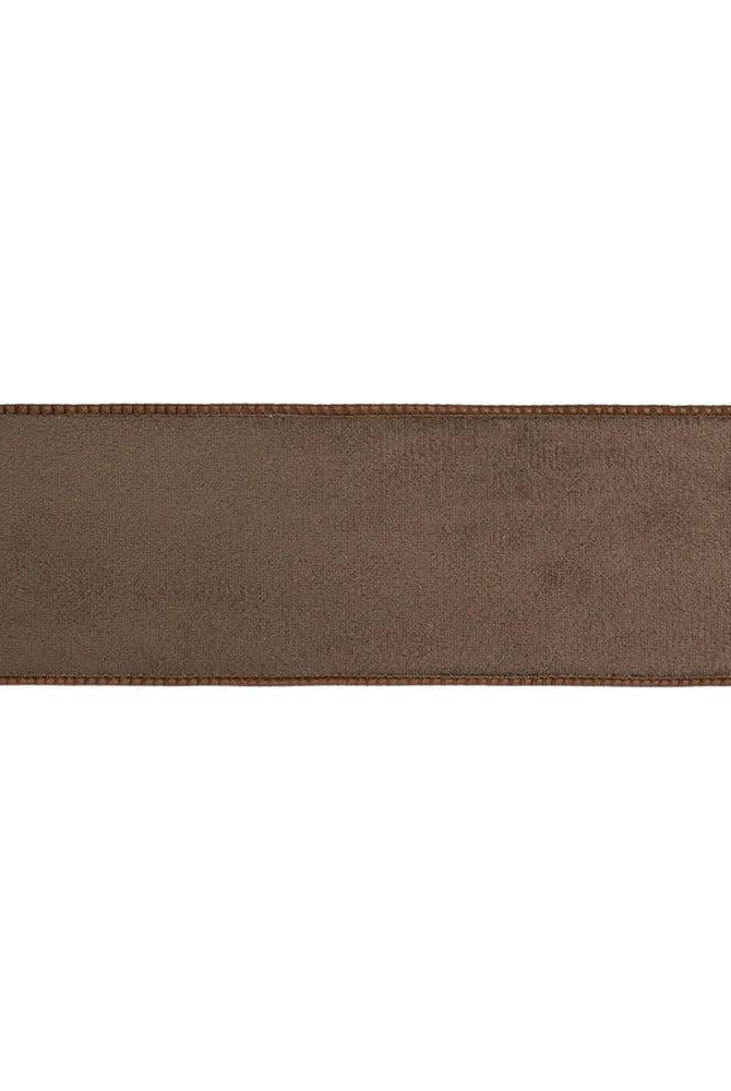Shop For 2.5in Velvet Brown with Brown Shimmer Ribbon (10 Yards)