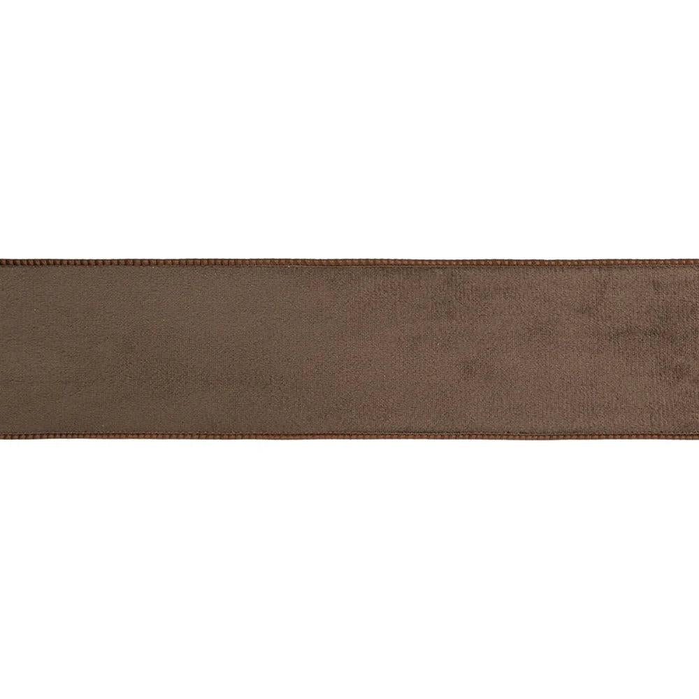 Shop For 2.5in Velvet Brown with Brown Shimmer Ribbon (10 Yards)