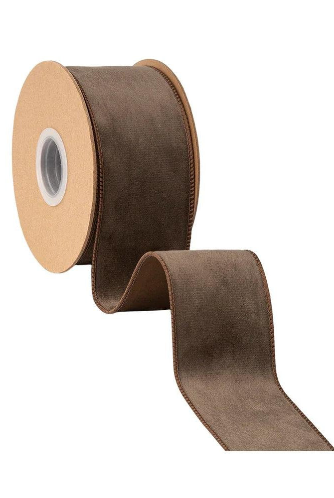 Shop For 2.5in Velvet Brown with Brown Shimmer Ribbon (10 Yards)
