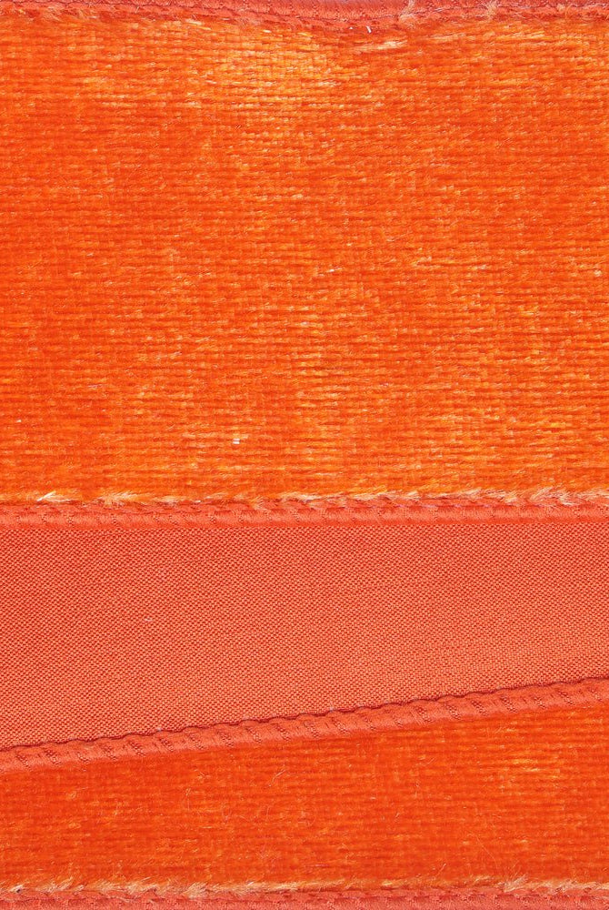 Shop For 2.5in Velvet Luster Dupion Backing Ribbon: Orange (10 Yards)