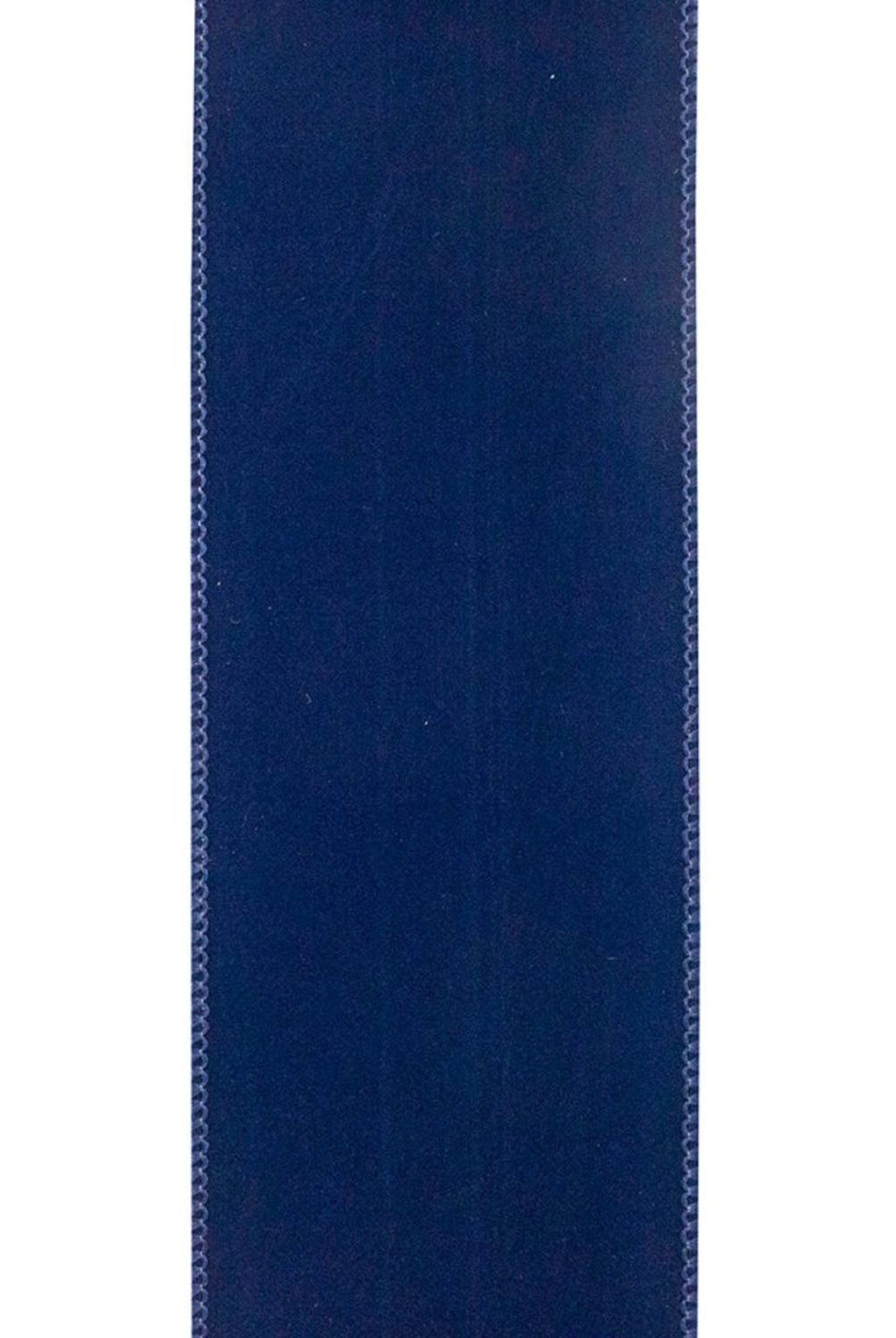 Shop For 2.5in Velvet Plush Ribbon: Navy Blue (10 Yards)