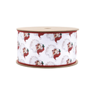 Shop For 2.5in Vintage Santa Face Ribbon: Red (10 Yards)