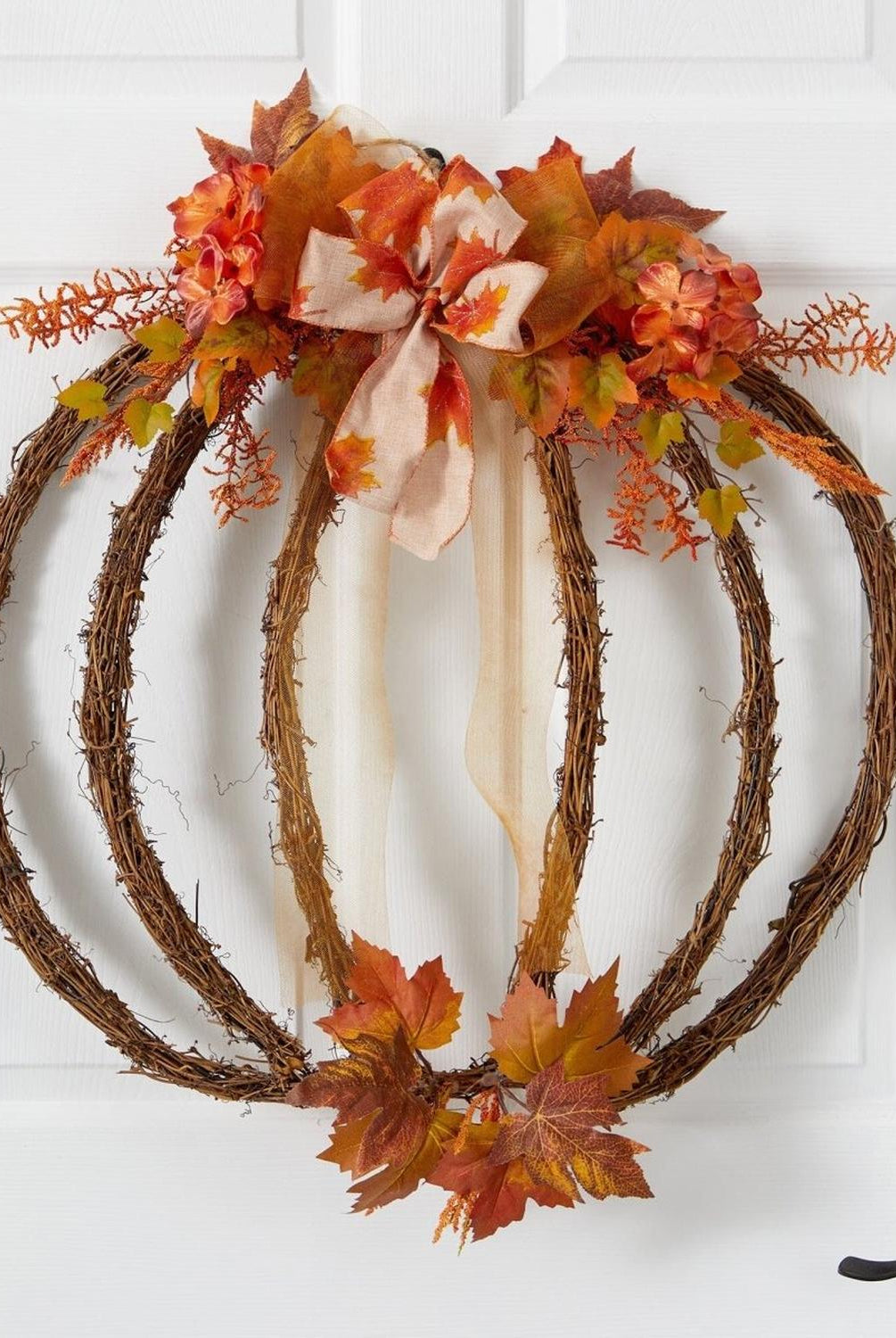 26” Autumn Pumpkin Artificial Vine Fall Wreath