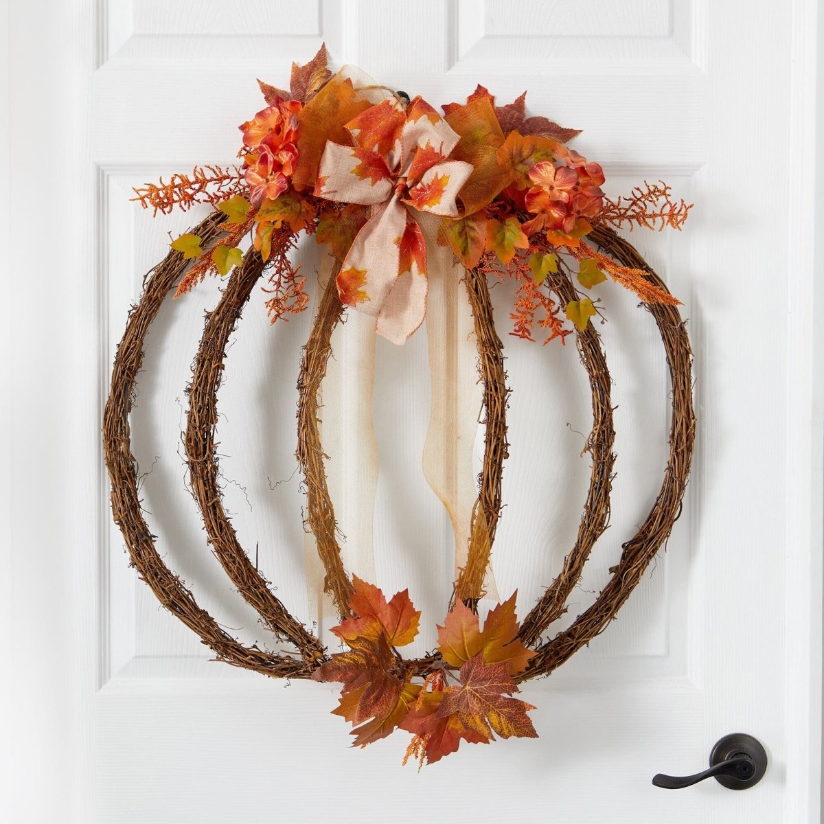 Shop For 26” Autumn Pumpkin Artificial Vine Fall Wreath