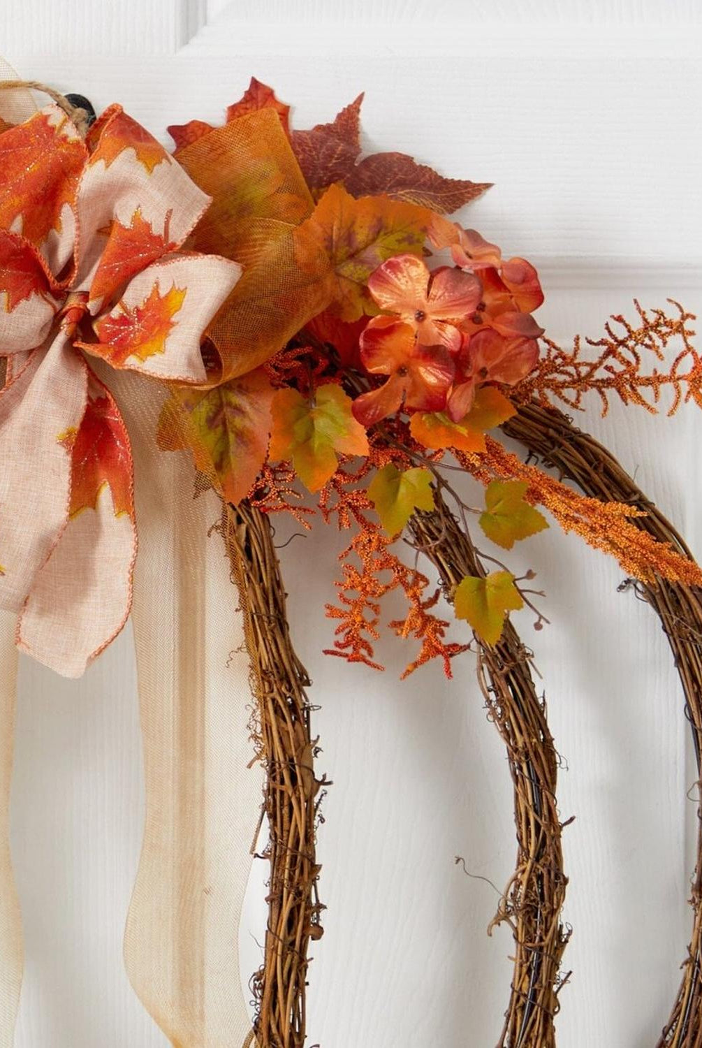 26” Autumn Pumpkin Artificial Vine Fall Wreath