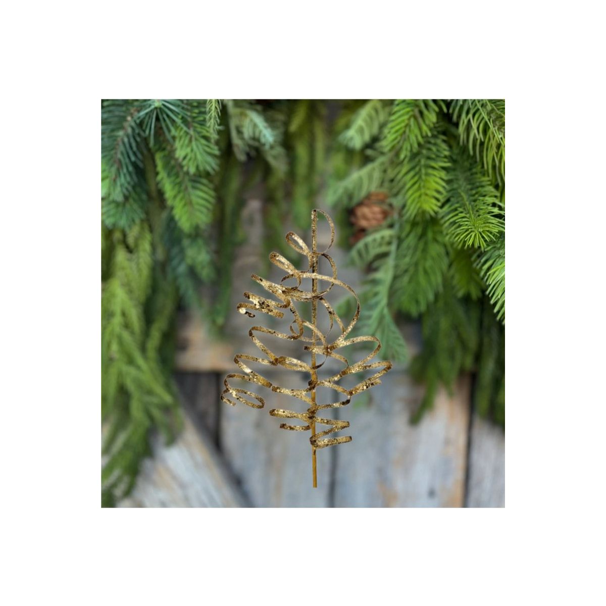 Shop For 26" Glitter Curly Spray: Gold