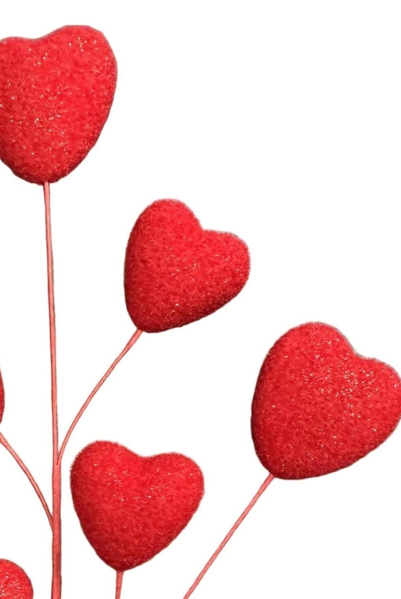 Shop For 26" Heart Spray: Red