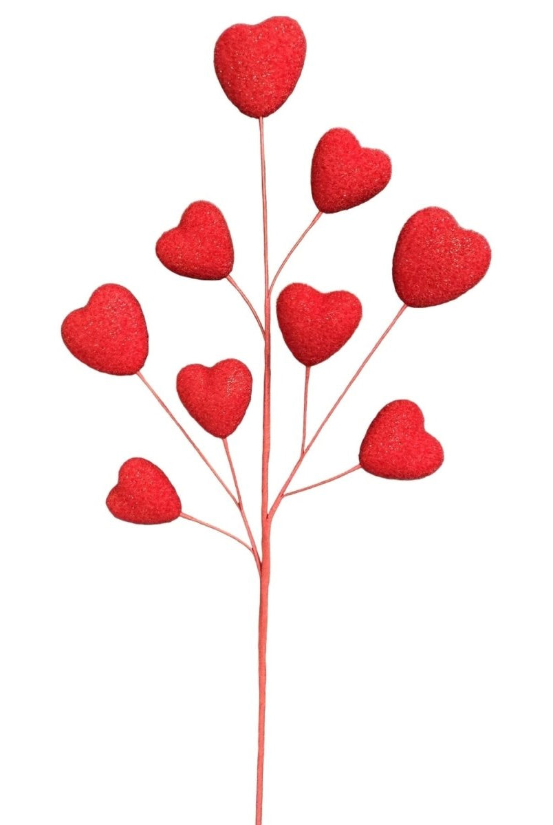 Shop For 26" Heart Spray: Red