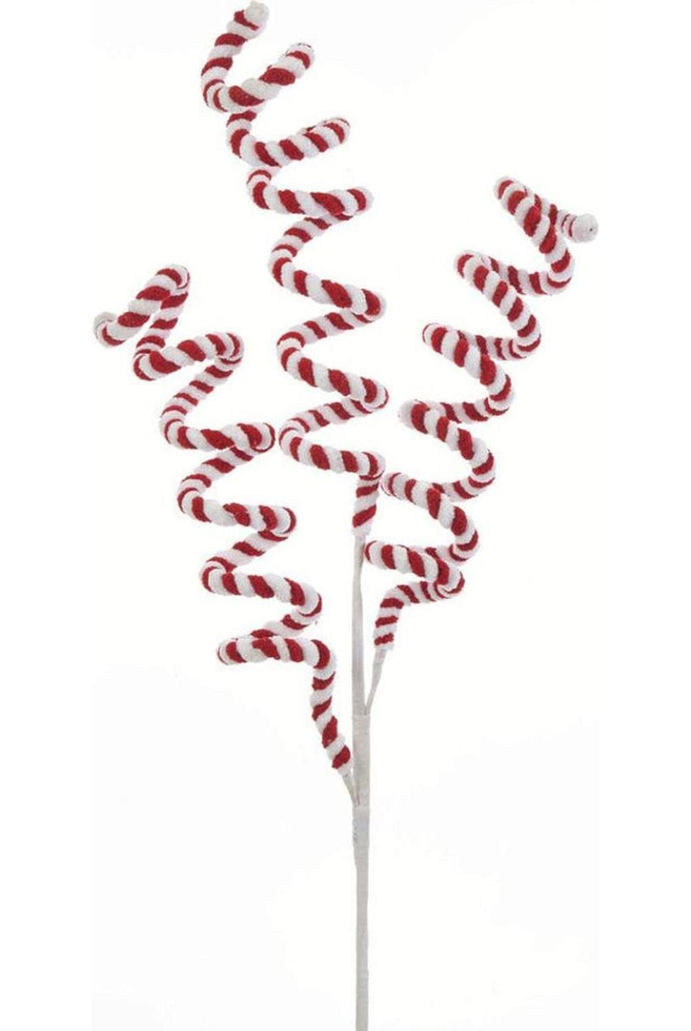 26" Red and White Candy Cane Swirl Pick