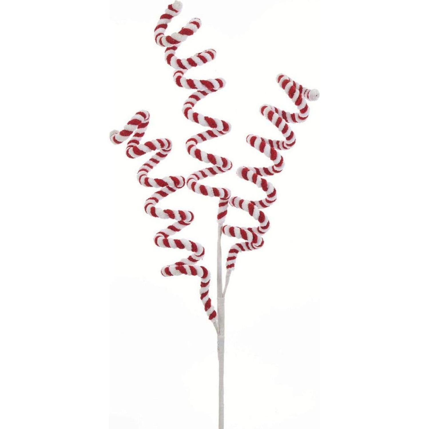 Shop For 26" Red and White Candy Cane Swirl Pick